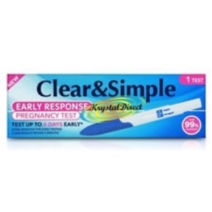 ТЕСТ ЗА РАННА БРЕМЕННОСТ  ПИСАЛКА 1 бр. Clear & Simple Early Response Midstream Pregnancy Test