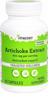 Vitacost Artichoke Extract - Standardized -- 600 mg per serving - 60 Capsules 