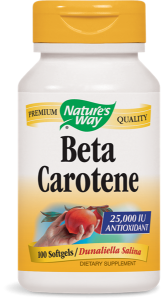 Бета каротин 25000 IU 100 софтгел капс. Nature's Way Natural Beta Carotene  