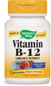 Витамин В 12 2000 mcg 100 табл. Nature's Way Vitamin B12 100 Lz