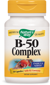 Витамин В 50 комплекс 60 капс. Nature's Way Vitamin B 50 Complex  