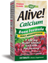 Алайв Калций Растителна Формула за кости 120 табл. Nature's Way Alive Calcium