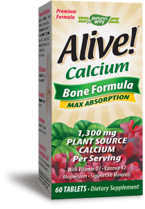Алайв Калций Растителна Формула за кости 60 табл. Nature's Way Alive Calcium