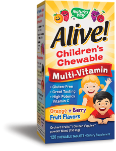 Алайв Мултивитамини за деца 120 дъвч. табл. Alive Children’s Multi Chewables