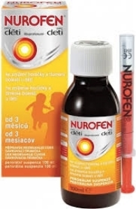 НУРОФЕН за деца ягода 100 mg/5ml перорална суспензия 100 ml Nurofen  for children strawberry