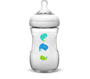 Бутилка за бебе 260 ml биберон с бавен поток  1m+ биберон Philips Avent Natural baby bottle Extra soft slow flow nipple  