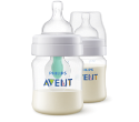 Бутилка за бебе анти колик биберон за новородени 0 м+ 125 ml Philips Avent Bottle with AirFree Vent