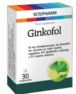 ГИНКОФОЛ 60 mg 30 табл. GINKOFOL