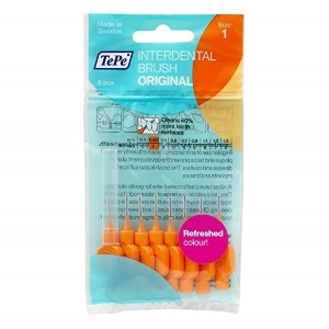 Интердентални четки 0.45 mm TePe Interdental Brushes Orange Original ISO size 1
