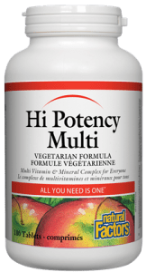 Мултивитамини и Минерали за почишаване на имунитета 90 табл. Natural Factors Hi Potency Multi