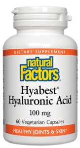 Хиалуронова киселина 120 mg   60 вег.капс.  Natural Factors  Vegan  Hyabest® Hyaluronic Acid