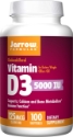 Витамин D3 5000 IU 100 софтгел капс.  Jarrow Formulas Vitamin D3