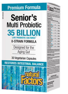 Мулти пробиотик за възрастни  30 вег.капс. Natural Factors Senior’s Multi Probiotic 35 Billion Live Probiotic Cultures