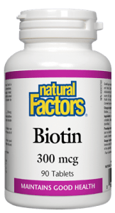 БИОТИН 300 mcg 90 табл. Natural Factors Biotin