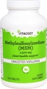Метилсулфонилметан 1500 mg  120 табл. Vitacost Methylsulfonylmethane (MSM) 