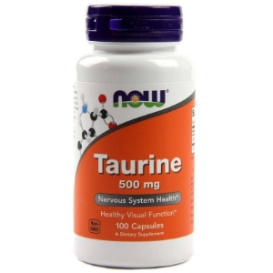 ТАУРИН 500 mg 100 капс. NOW Foods Taurine