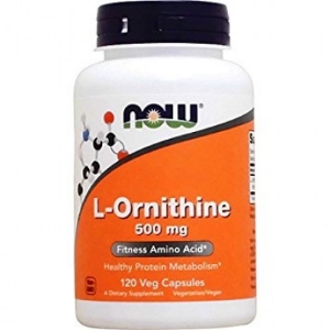 Л-ОРНИТИН 500 mg 120 капс.  NOW Foods L-Ornithine