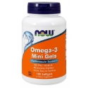 ОМЕГА 3 500 mg 180 минигел капс. NOW Foods Omega-3 Mini Gels