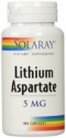 ЛИТИУМ АСПАРТАТ 5mg 100 вег.капс. Solaray Lithium Aspartate