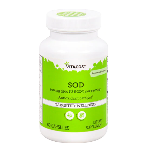 Супероксид дисмутаза 500 mg (500 IU SOD) mg 60 капс. Vitacost SOD The Antioxidant Catalyst