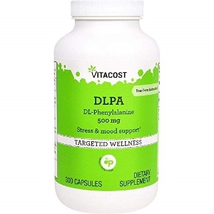 DL-фенилаланин 500 mg 300 капс. Vitacost DLPA DL Phenylalanine 