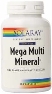 МИНЕРАЛИ КОМПЛЕКС 200 капс. Solaray Mega Multi Mineral™ with Iron