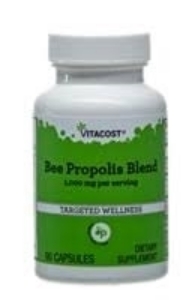 ПРОПОЛИС КОНЦЕНТРАТ 1000 mg  90 капс. Vitacost Bee Propolis Concentrate per serving
