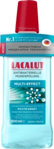 ВОДА ЗА УСТА ЛАКАЛУТ МИЦЕЛАРНА МУЛТИ ЕФЕКТ 500 ml Lacalut Micellar mouthwash Multi effect 