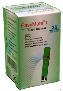 Тест ленти за биохимичен анализатор 50 EasyMate Blood Glucose Test Strips