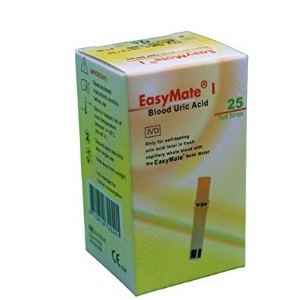 Тест ленти за биохимичен анализатор 25 EasyMate Uric Acid Test Strips