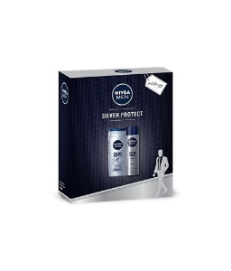 ПОДАРЪЧЕН КОМПЛЕКТ NIVEA for men silver protect gift set shower gel & deodorant spray