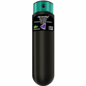 Никорет спрей 1 mg/впръскване  13.2 ml 1 x 1 дозиращо устройство  Nicorette Freshmint 1 mg/spray oromucosal spray 1x 1 dispenser