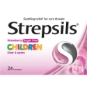 Стрепсилс за деца 1,2 mg/0,6 mg таблетки за смученех ягода х 24 	Strepsils for children losenges