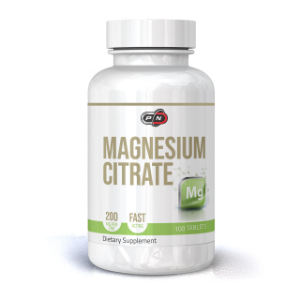 Магнезиев цитрат 200 mg 100 табл. PURE NUTRITION MAGNESIUM CITRATE  