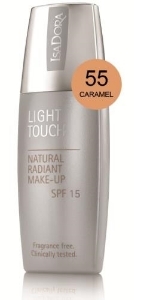 Фон дьо тен 35ml IsaDora Light Touch Natural Radiant Make Up SPF 15 55 Caramel