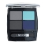 Сенки за очи четири цвята 7,2 g IsaDora Eye Shadow Quartet 24 Forever Blue