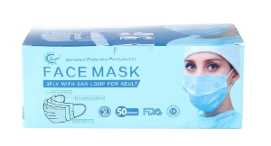 Медицински маски 50 броя  Sunsmed Disposable 3 Layer Medical Face Mask 