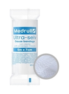 Нестерилен марлен бинт 5cm x 5m Medrull GAUZE BANDAGE non sterile