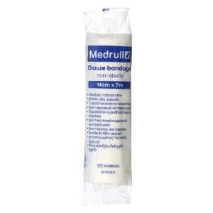 Нестерилен марлен бинт 10cm x 10m Medrull GAUZE BANDAGE non sterile