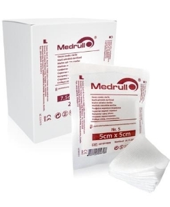 Стерилен марлен компрес 5cm x 5сm  x 5  Medrull SWABS GAUZE sterile