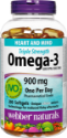 ТРОЙНА КОНЦЕНТРАЦИЯ ОМЕГА 3 80 софтгел капс. Webber Naturals Triple Strength Omega-3 900 mg EPA/DHA