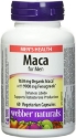 Мака за мъже 60 вег.капс. Webber Naturals Maca for Men 1650 mg Organic Maca with 9900 mg Fenugreek