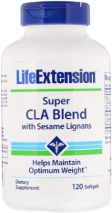 КЛА за Отслабване 120 софтгел капс. Life Extension Super CLA Blend with Sesame Lignans