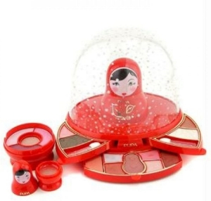 ПАЛИТРА МАТРЬОШКА PUPA PUPOSKA SNOW GLOBE RED MAKEUP BOX COLOR 03