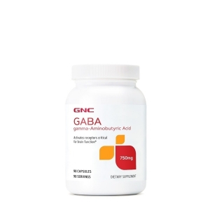 ГАБА Гама аминобутирова киселина 750 mg 90 капс. GNC GABA