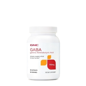 ГАБА Гама аминомаслена киселина  750 mg 90 капс. GNC GABA  