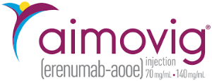 АЙМОВИГ писалка 140 mg/mL AIMOVIG® (AIM-oh-vig) (erenumab-aooe) injection for subcutaneous use