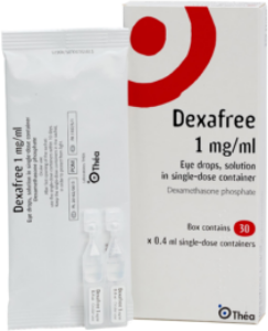 ДЕКСАФРИ 1 mg/ml капки за очи разтвор в еднодозов контейнер x 20  DEXAFREE eye drops