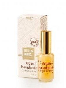 Озаряващ елексир за лице Арган и Макадамия 30 ml Natural Cosmetic Illuminating elixir for face Argan & Macadamia 