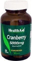 ЧЕРВЕНА БОРОВИНКА 5000 mg  60 табл. HealthAid Cranberry 